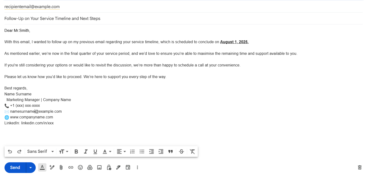 Business Emails Structure