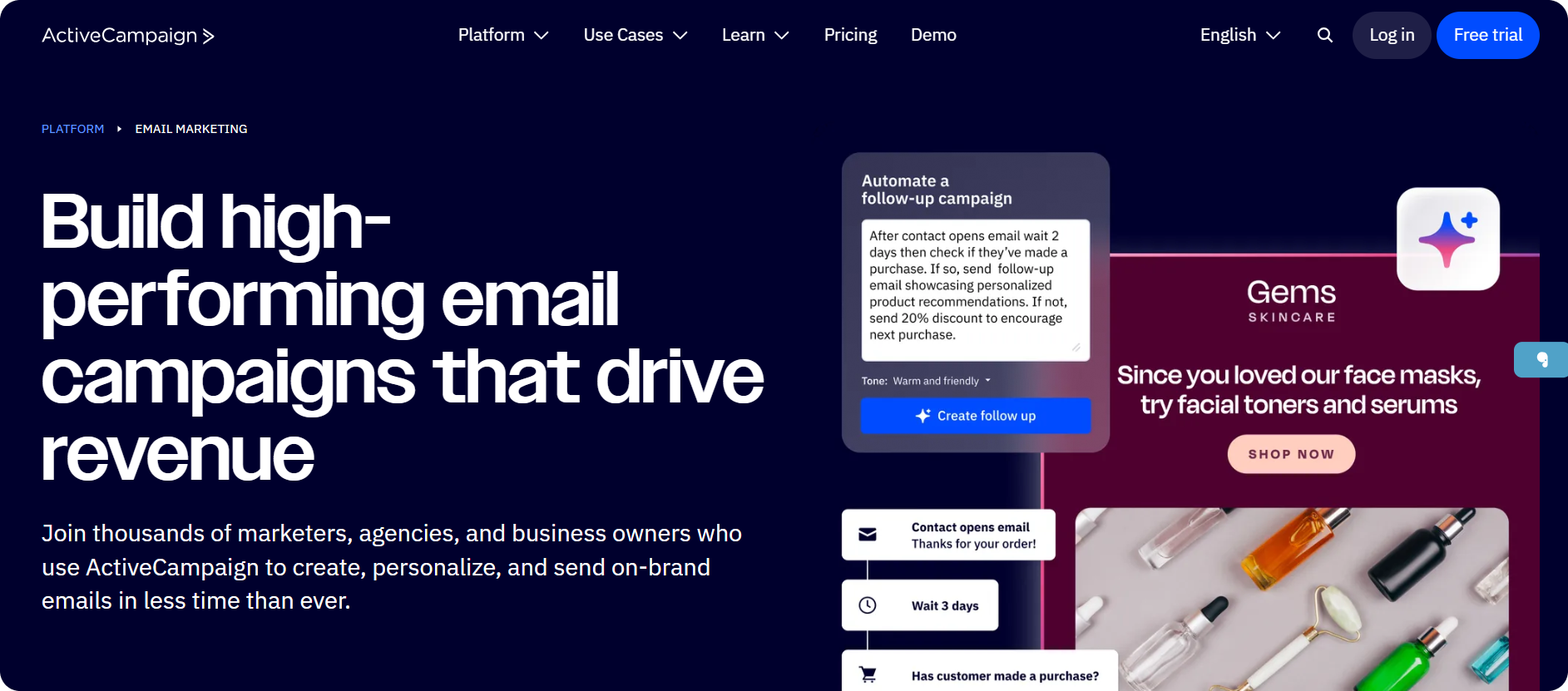 ActiveCampaign marketing platform