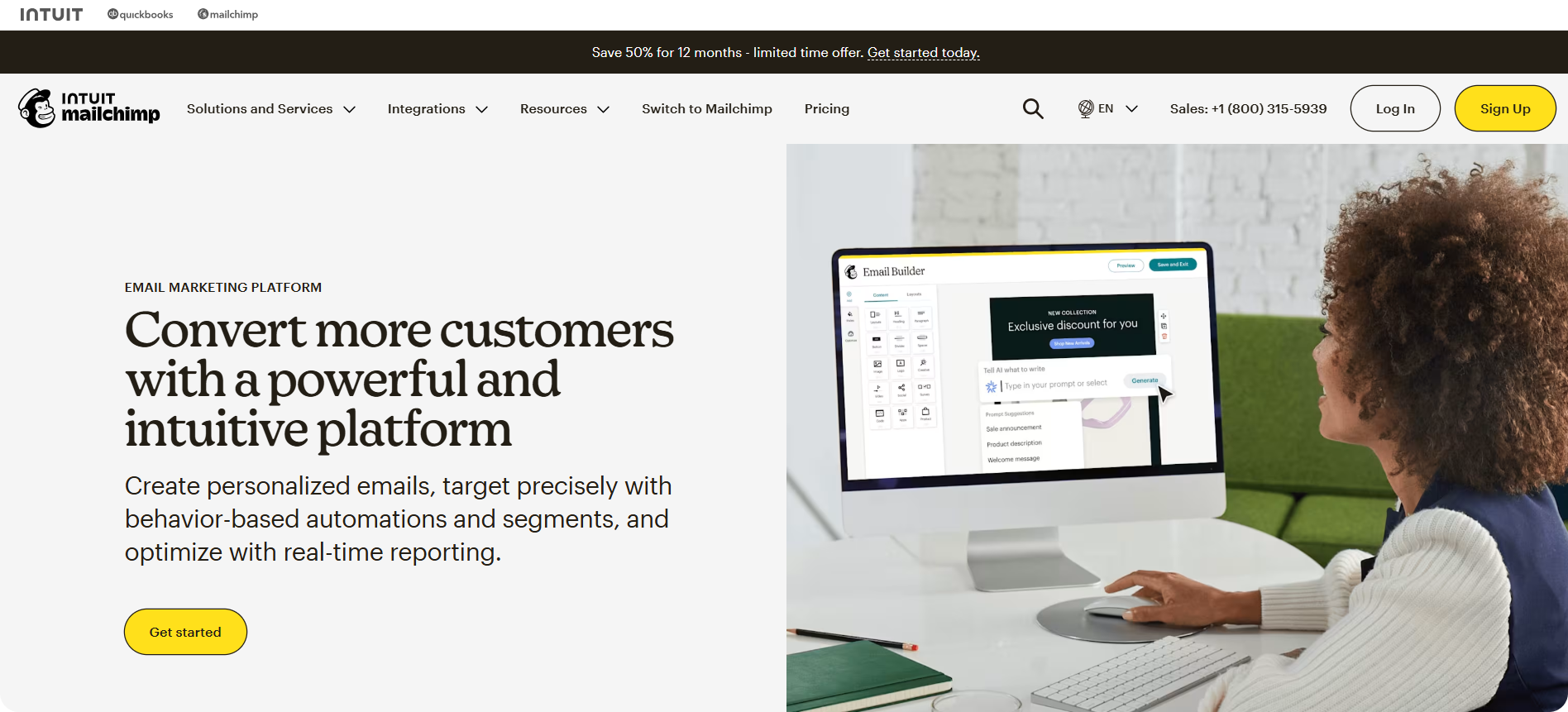 Mailchimp’s email marketing solution
