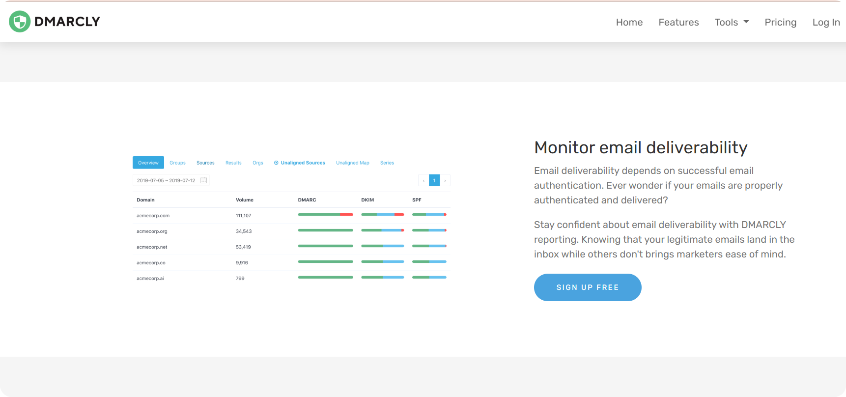 DMARCLY features