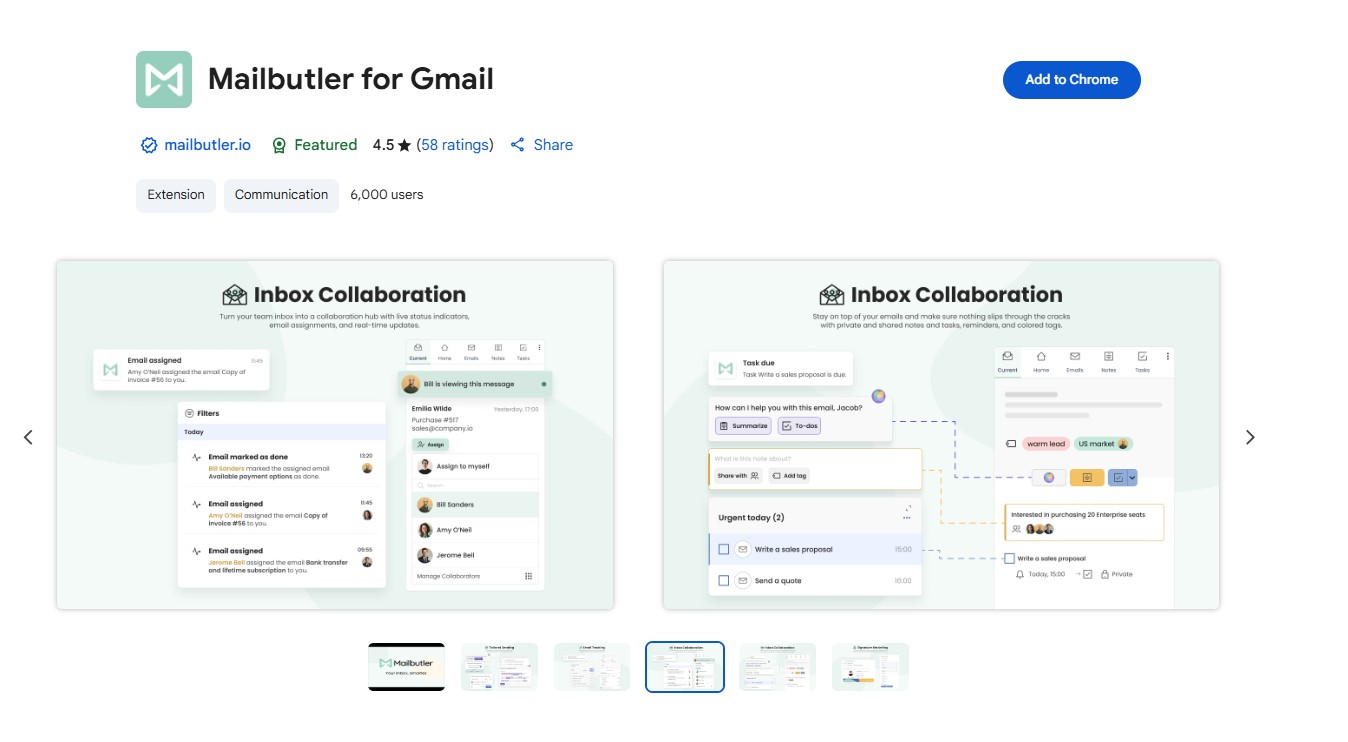 Mailbutler’s email extension