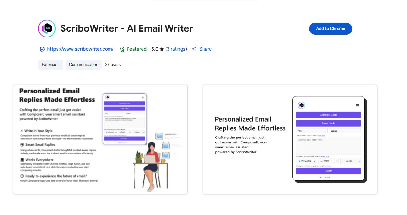 Scribowriter’s Chrome extension