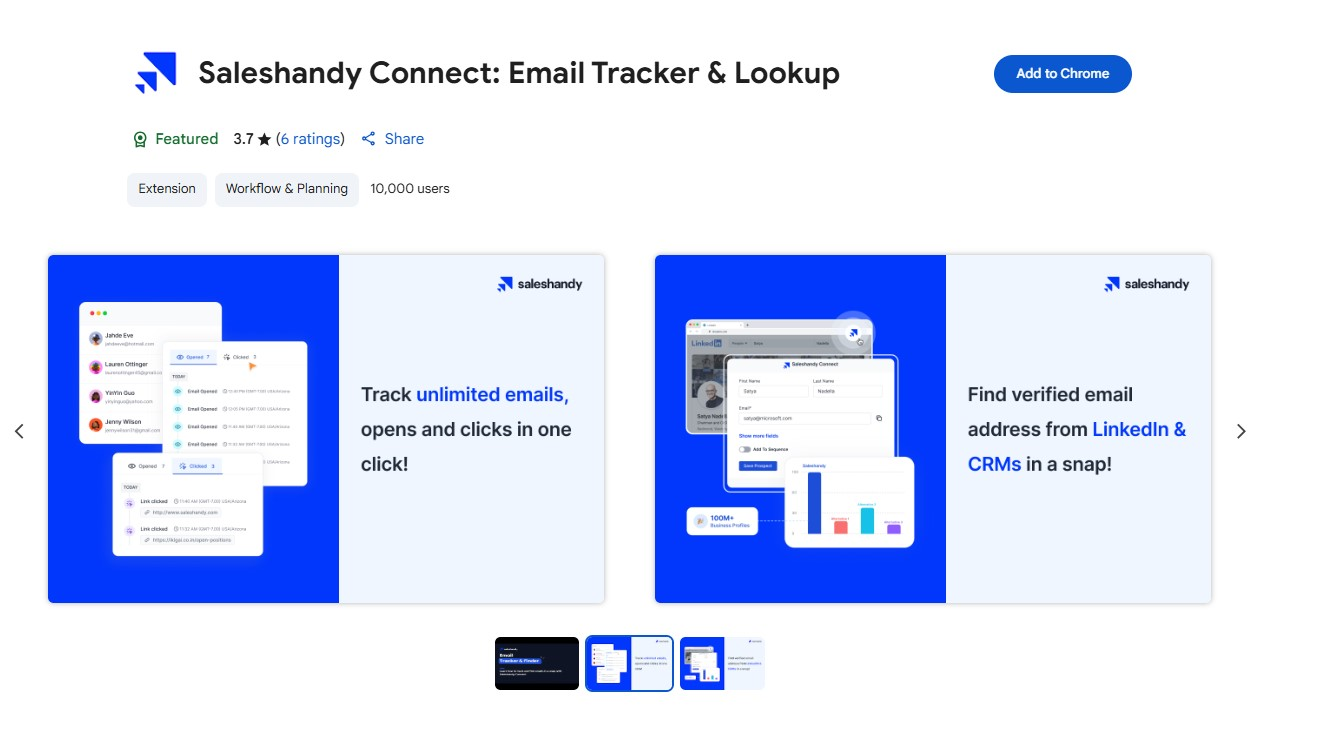Saleshandy email tracking 