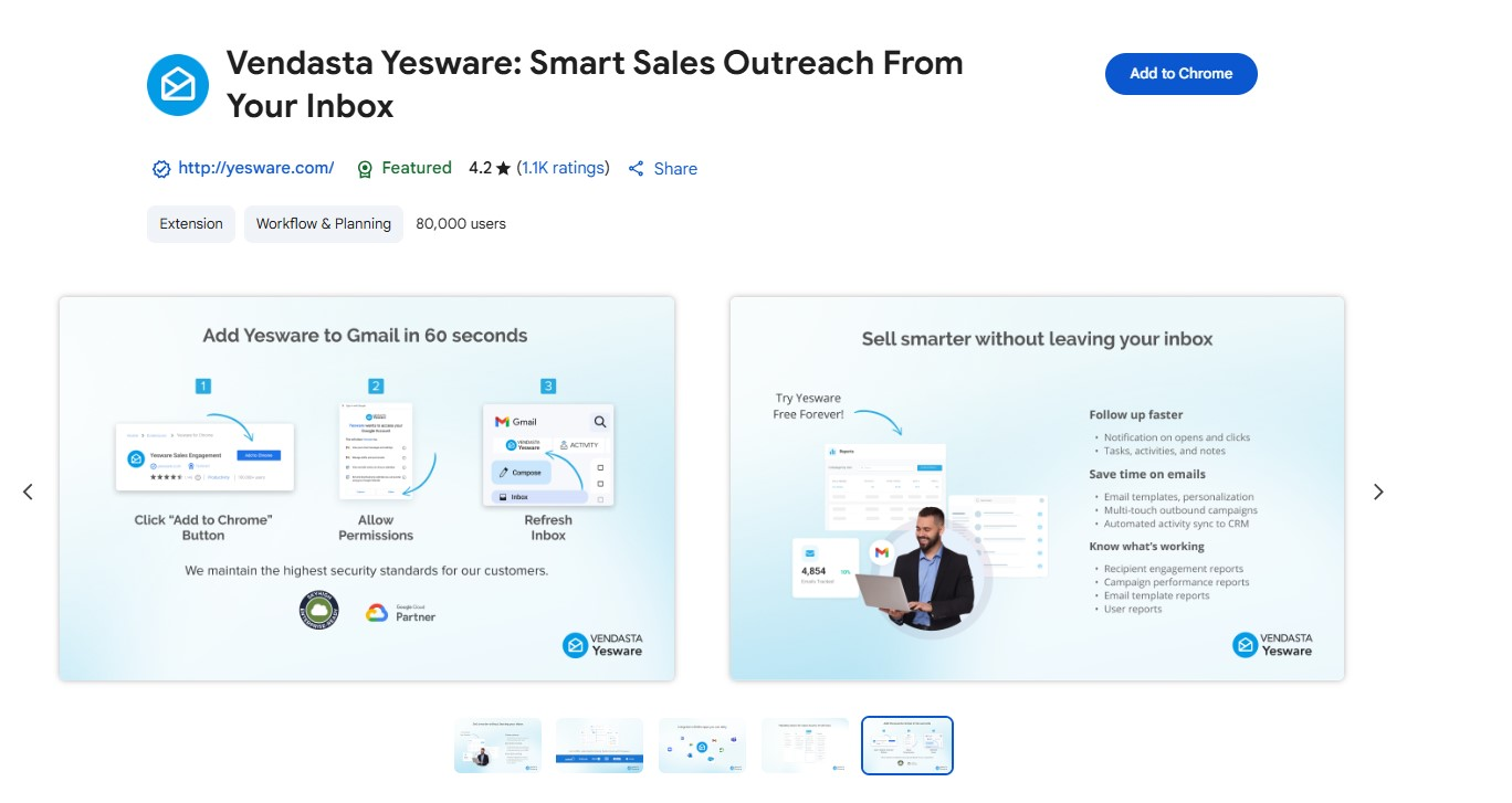 Yesware is a sales engagement platform