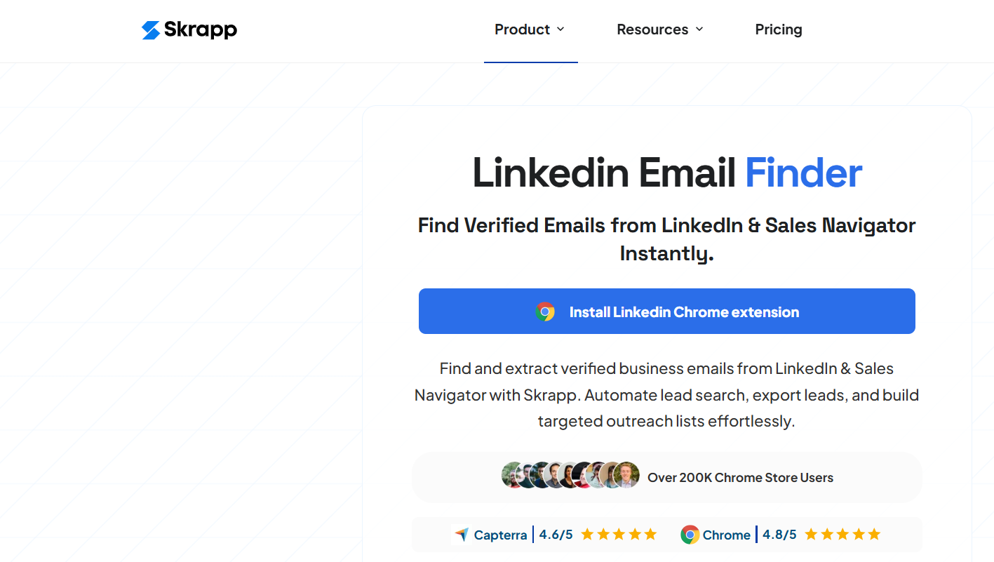 skrapp email finder