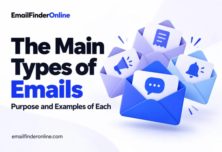 The Main Types of Emails, With the Purpose and Examples of Each banner